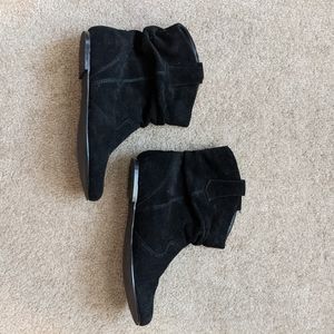 Black Suede Steve Madden Booties